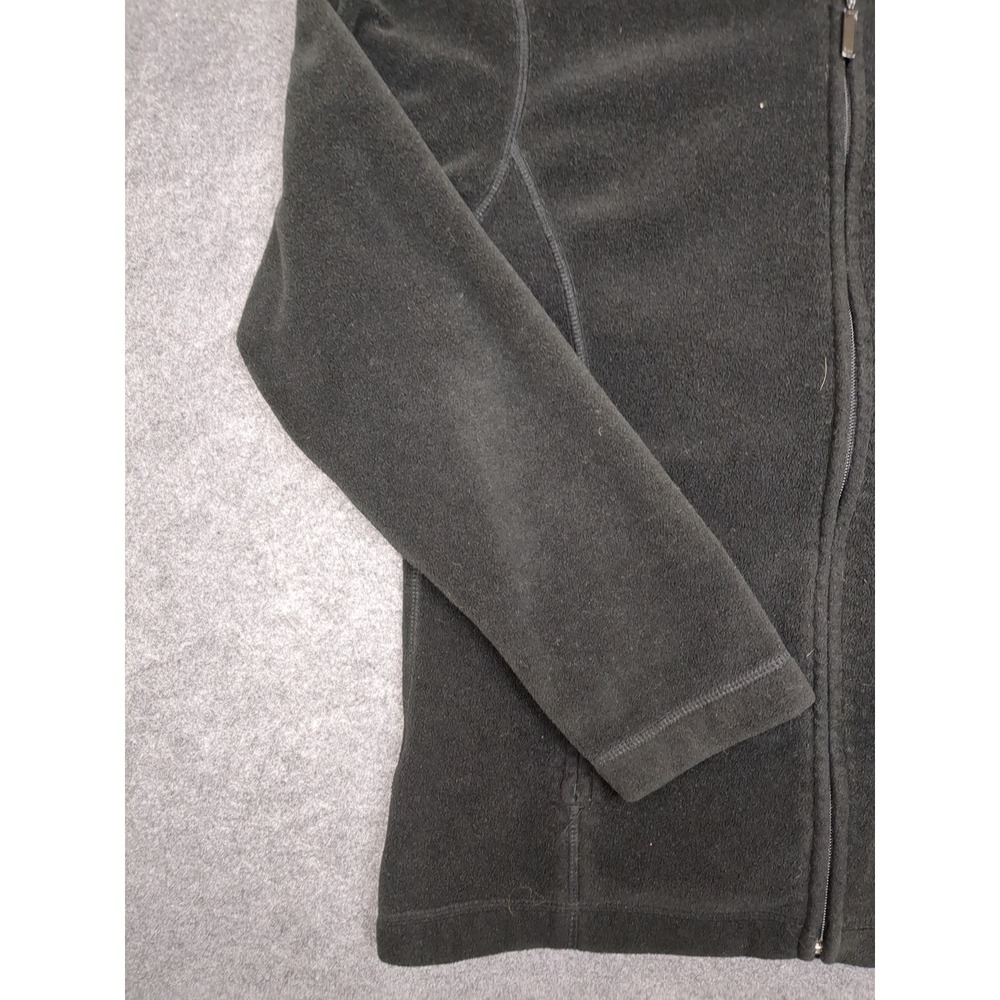 Eddie Bauer Fleece Jacket Women's Full Zip Up Gray Black Medium‎ M - Picture 3 of 9